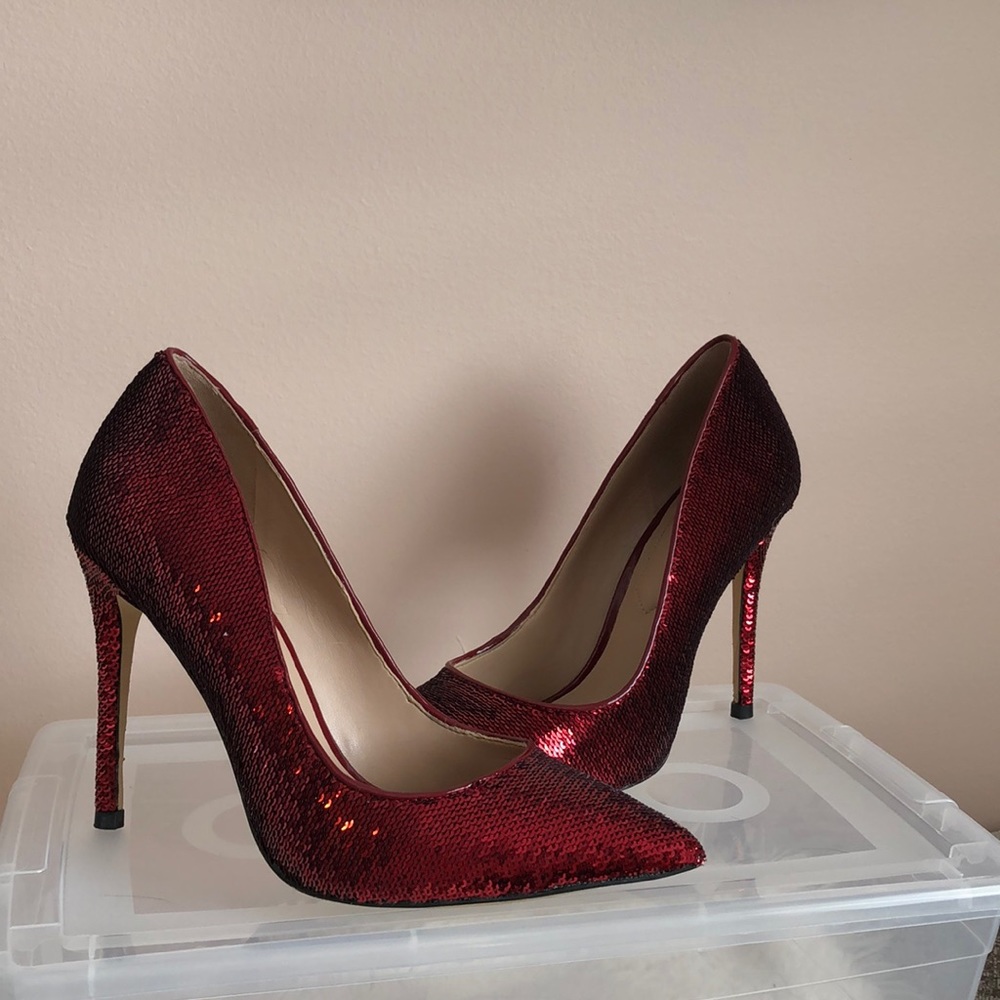 Red Sparkle heels